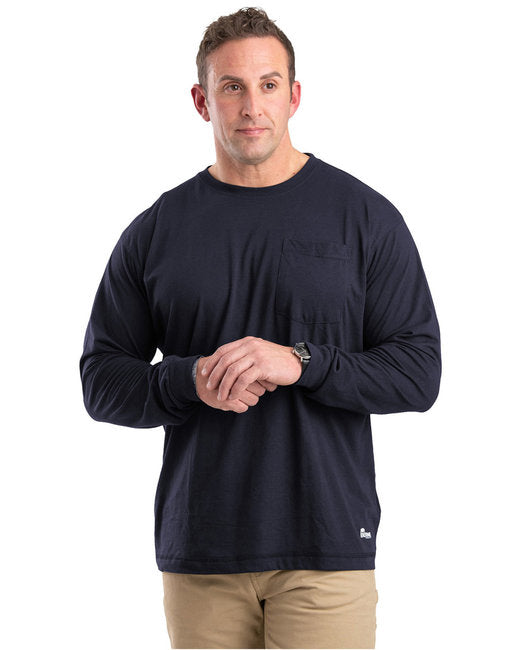 BSM39T Berne Tall Performance Long-Sleeve Pocket T-Shirt