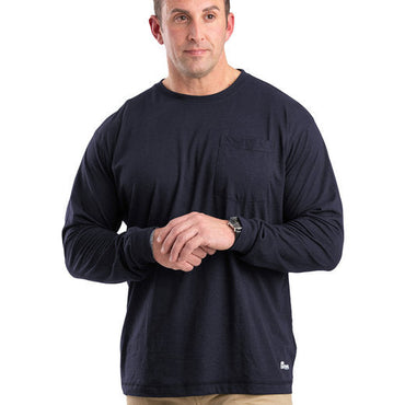 BSM39 Berne Unisex Performance Long-Sleeve Pocket T-Shirt