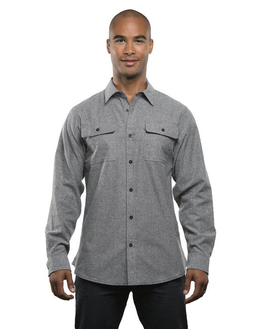 BU8200 Burnside Men's Solid Flannel Shirt