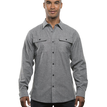 BU8200 Burnside Men's Solid Flannel Shirt