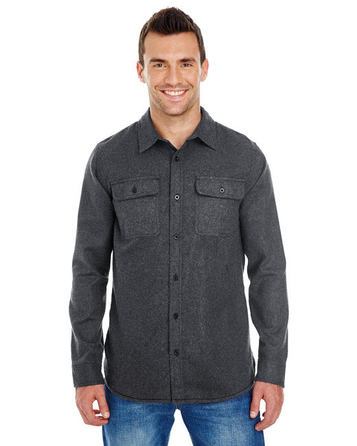 BU8200 Burnside Men's Solid Flannel Shirt