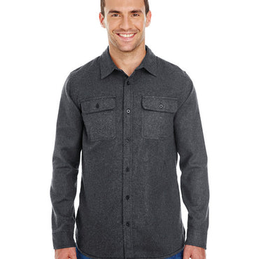 BU8200 Burnside Men's Solid Flannel Shirt