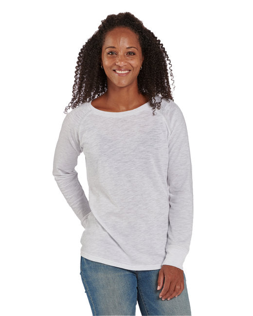 BW3166 Boxercraft Ladies' Payton Preppy Patch Long-Sleeve T-Shirt