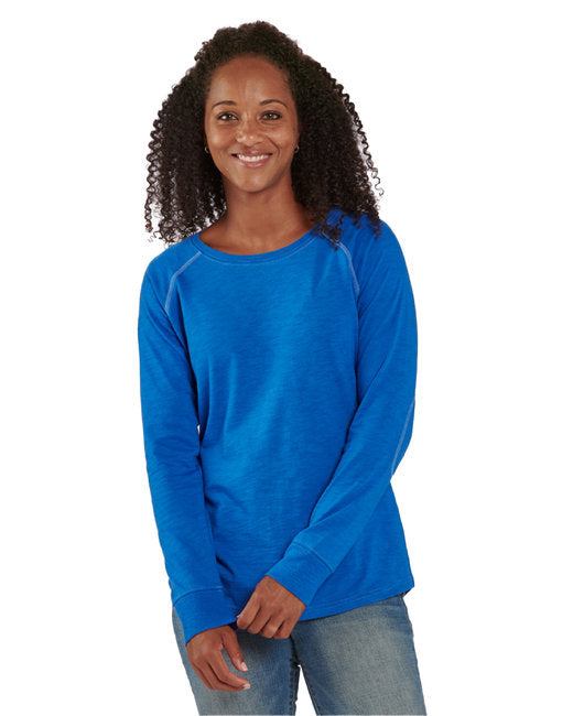 BW3166 Boxercraft Ladies' Payton Preppy Patch Long-Sleeve T-Shirt