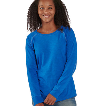 BW3166 Boxercraft Ladies' Payton Preppy Patch Long-Sleeve T-Shirt