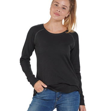 BW3166 Boxercraft Ladies' Payton Preppy Patch Long-Sleeve T-Shirt