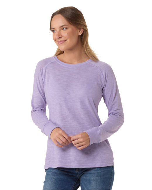 BW3166 Boxercraft Ladies' Payton Preppy Patch Long-Sleeve T-Shirt