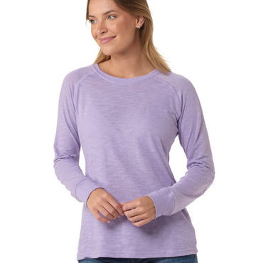 BW3166 Boxercraft Ladies' Payton Preppy Patch Long-Sleeve T-Shirt