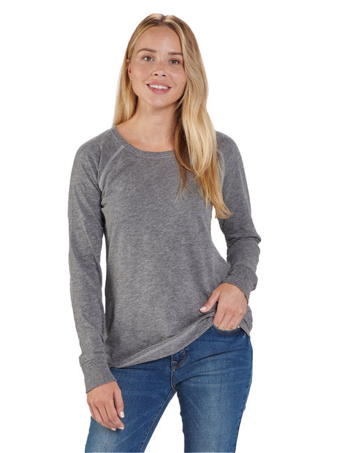 BW3166 Boxercraft Ladies' Payton Preppy Patch Long-Sleeve T-Shirt