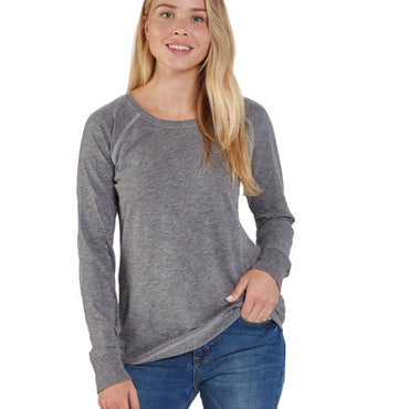 BW3166 Boxercraft Ladies' Payton Preppy Patch Long-Sleeve T-Shirt