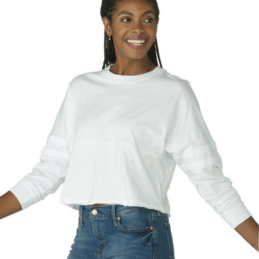 BW3515 Boxercraft Ladies' Cropped Retro Pom Pom Jersey Fleece