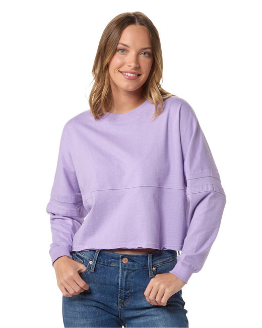 BW3515 Boxercraft Ladies' Cropped Retro Pom Pom Jersey Fleece