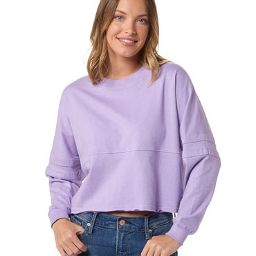 BW3515 Boxercraft Ladies' Cropped Retro Pom Pom Jersey Fleece