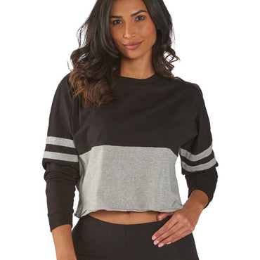 BW3515 Boxercraft Ladies' Cropped Retro Pom Pom Jersey Fleece