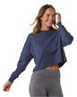 BW3515 Boxercraft Ladies' Cropped Retro Pom Pom Jersey Fleece