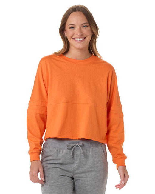 BW3515 Boxercraft Ladies' Cropped Retro Pom Pom Jersey Fleece