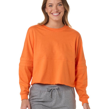 BW3515 Boxercraft Ladies' Cropped Retro Pom Pom Jersey Fleece