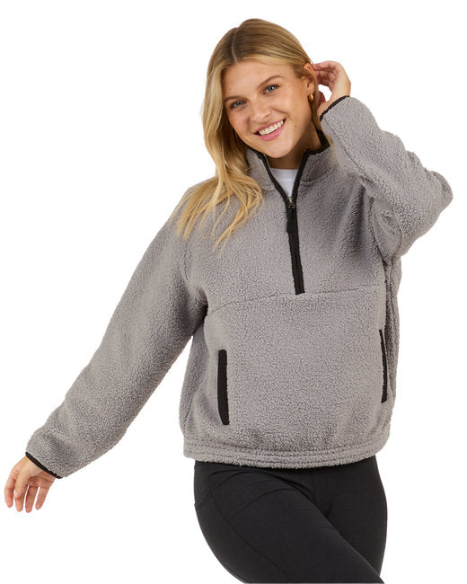 BW8501 Boxercraft Ladies' Everest Pile Fleece Half-Zip Pullover