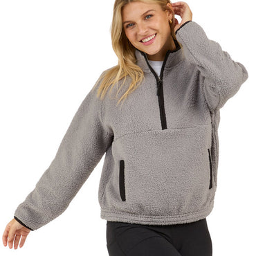 BW8501 Boxercraft Ladies' Everest Pile Fleece Half-Zip Pullover