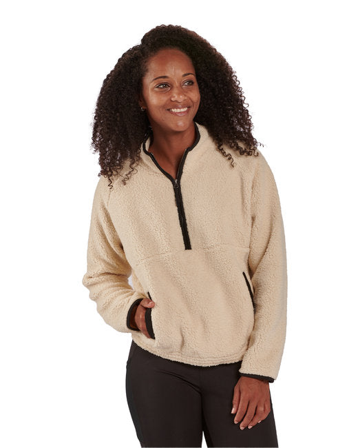 BW8501 Boxercraft Ladies' Everest Pile Fleece Half-Zip Pullover