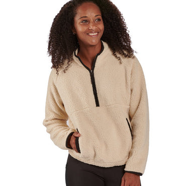 BW8501 Boxercraft Ladies' Everest Pile Fleece Half-Zip Pullover