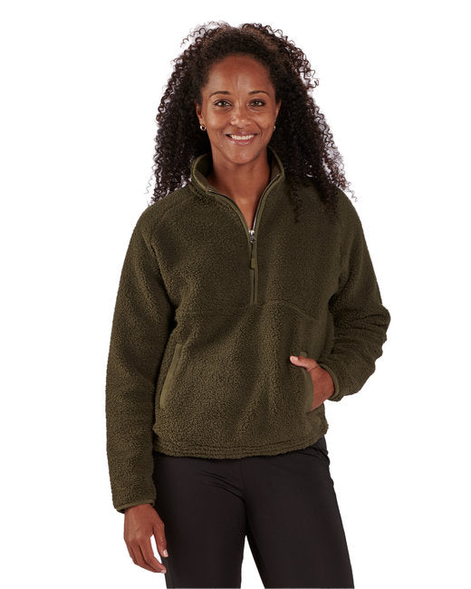 BW8501 Boxercraft Ladies' Everest Pile Fleece Half-Zip Pullover