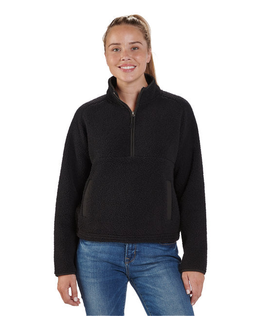 BW8501 Boxercraft Ladies' Everest Pile Fleece Half-Zip Pullover