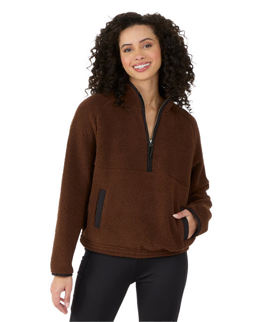 BW8501 Boxercraft Ladies' Everest Pile Fleece Half-Zip Pullover