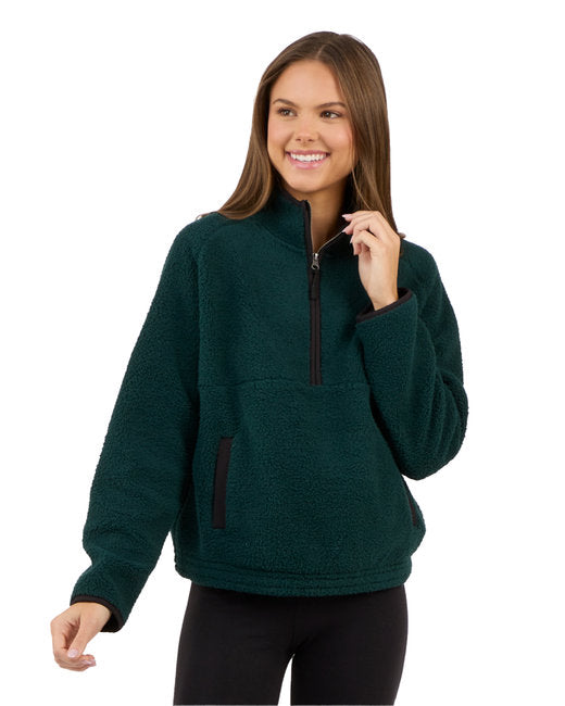 BW8501 Boxercraft Ladies' Everest Pile Fleece Half-Zip Pullover