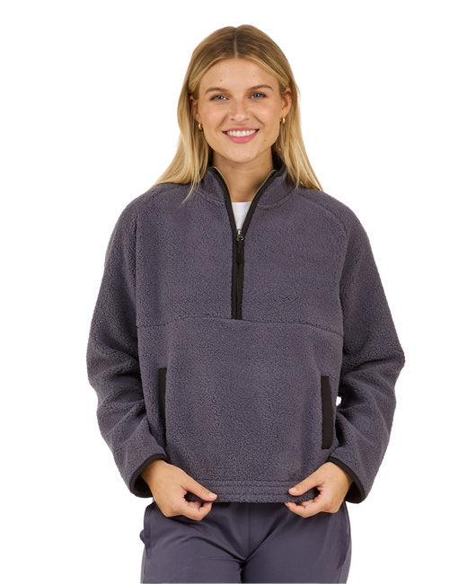 BW8501 Boxercraft Ladies' Everest Pile Fleece Half-Zip Pullover