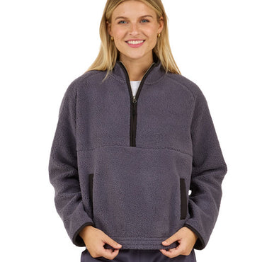 BW8501 Boxercraft Ladies' Everest Pile Fleece Half-Zip Pullover