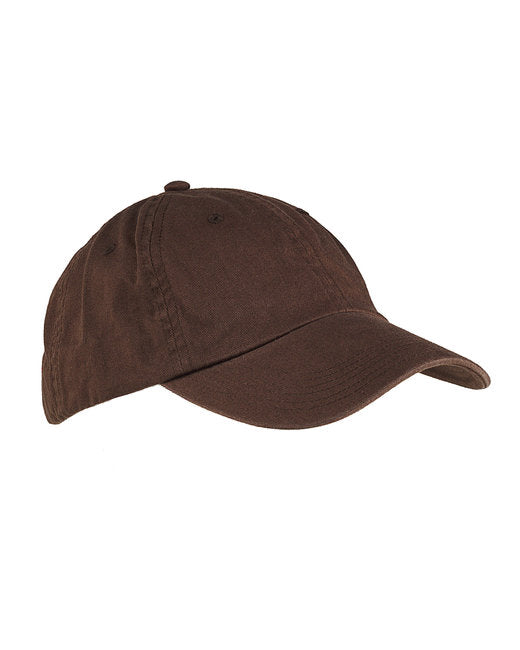 BX005 Big Accessories 6-Panel Washed Twill Low-Profile Cap