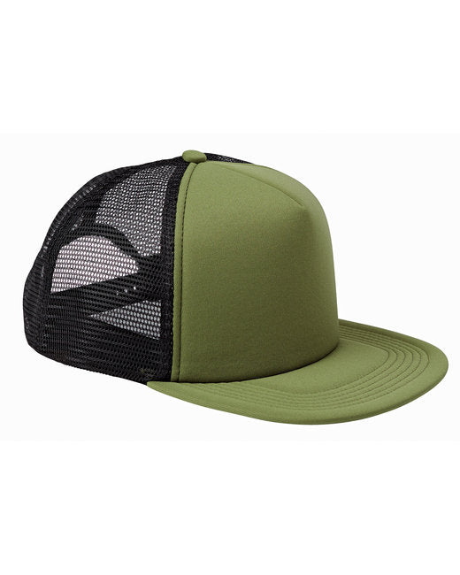 BX030 Big Accessories 5-Panel Foam Front Trucker Cap