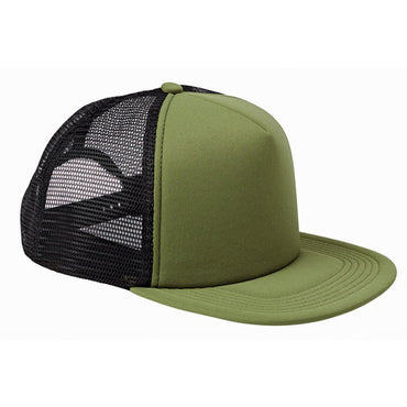 BX030 Big Accessories 5-Panel Foam Front Trucker Cap