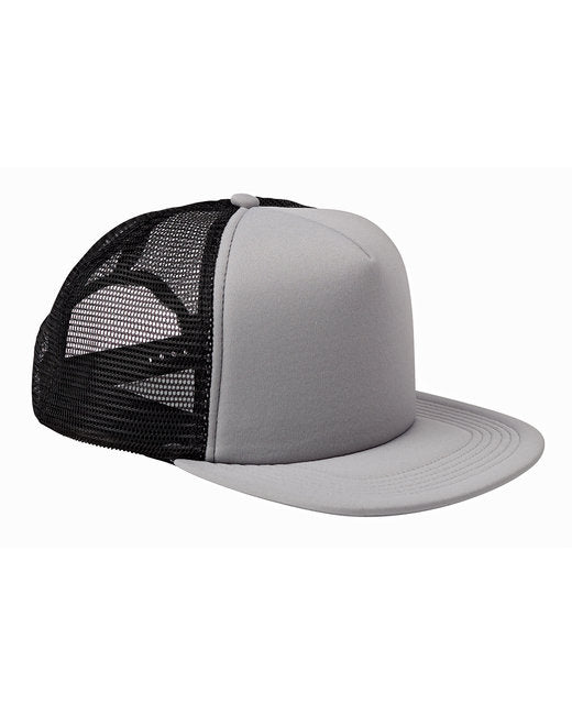 BX030 Big Accessories 5-Panel Foam Front Trucker Cap