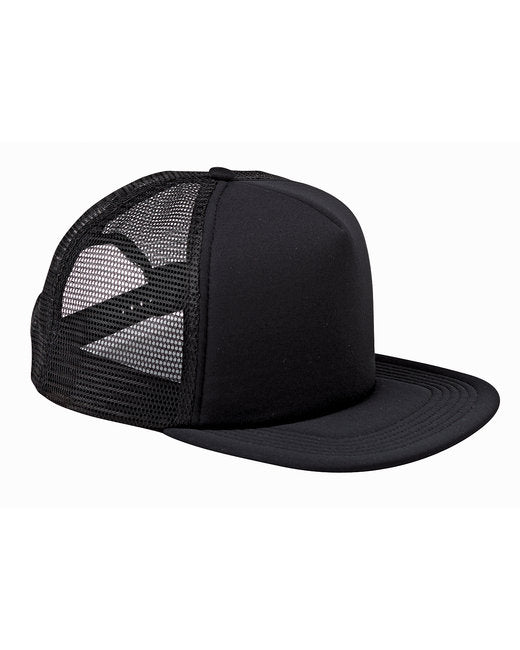 BX030 Big Accessories 5-Panel Foam Front Trucker Cap