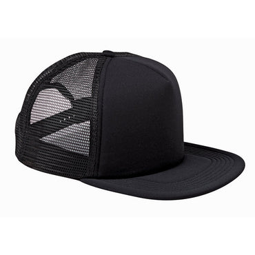 BX030 Big Accessories 5-Panel Foam Front Trucker Cap