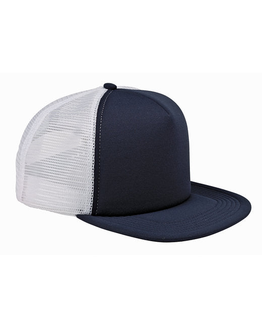 BX030 Big Accessories 5-Panel Foam Front Trucker Cap