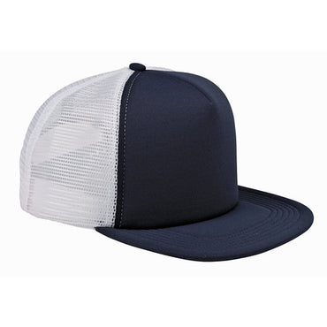 BX030 Big Accessories 5-Panel Foam Front Trucker Cap