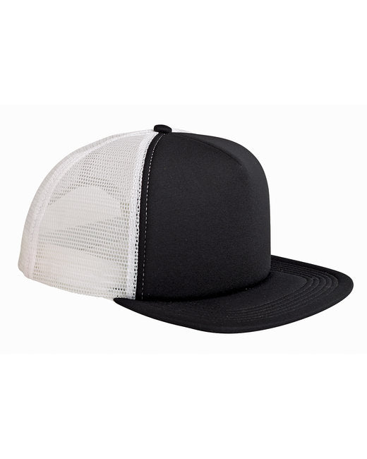 BX030 Big Accessories 5-Panel Foam Front Trucker Cap