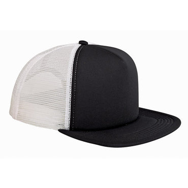 BX030 Big Accessories 5-Panel Foam Front Trucker Cap