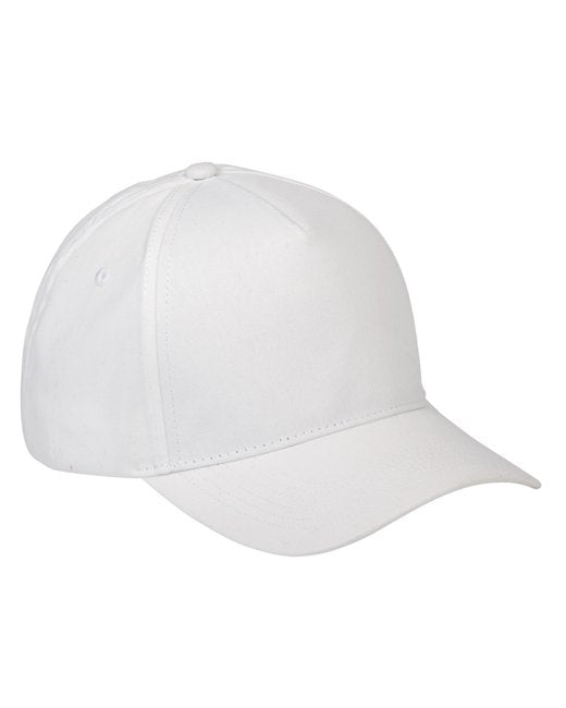 BX034 Big Accessories 5-Panel Brushed Twill Cap