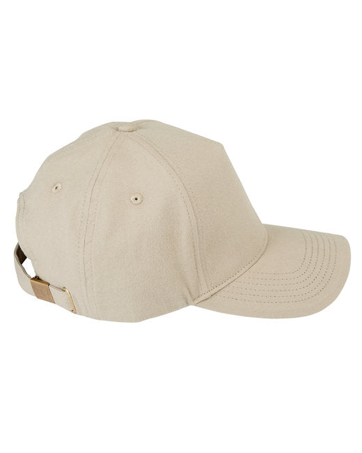 BX034 Big Accessories 5-Panel Brushed Twill Cap