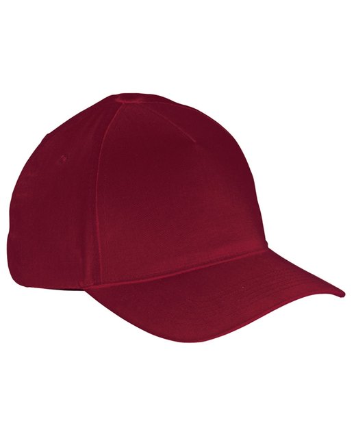 BX034 Big Accessories 5-Panel Brushed Twill Cap