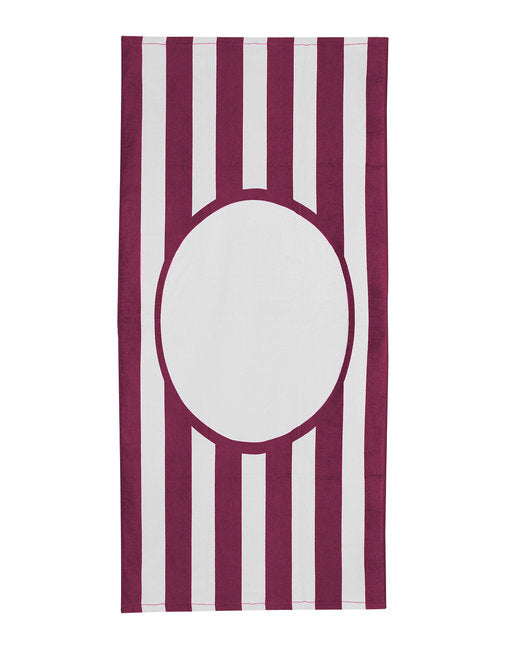 C3060PF Carmel Towel Company Print Friendly College Stripe Towel