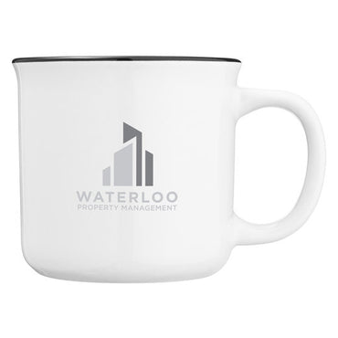 CE060 CORE365 12oz Ceramic Two-Tone Mug