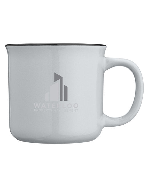 CE060 CORE365 12oz Ceramic Two-Tone Mug