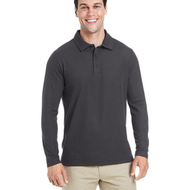 CE112L CORE365 Men's Fusion ChromaSoft™ Long-Sleeve Pique Polo