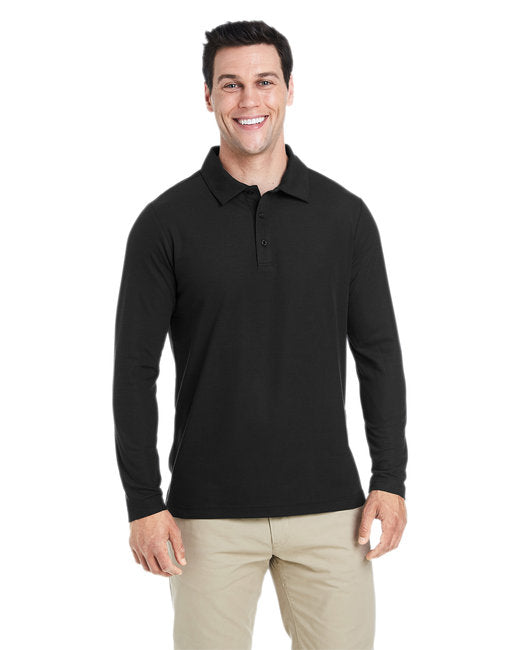 CE112L CORE365 Men's Fusion ChromaSoft™ Long-Sleeve Pique Polo