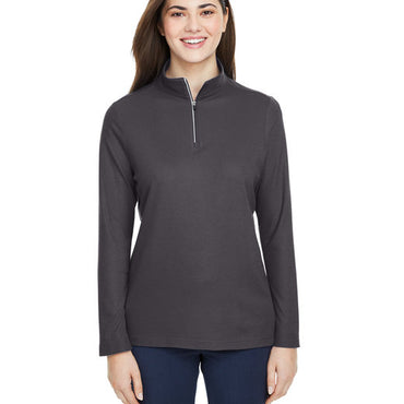 CE405W CORE365 Ladies' Fusion ChromaSoft™ Pique Quarter-Zip